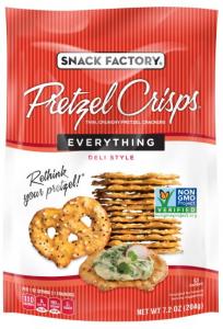 Snack Factory Pretzel Crisps Everything Flavor 7.2oz (PACK OF 12)