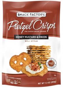 Snack Factory Pretzel Crisps Honey Mustard and Onion Flavor 1Eac