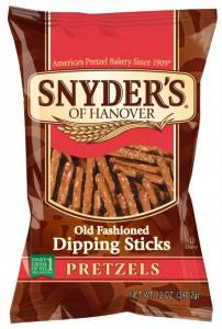 Snyders of Hanover Pretzel Dipping Stick, 12 Ounce - 12 per case.