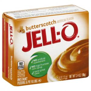 JELLO Butterscotch Instant Pudding & Pie Filling (3.4oz Boxes, Pack of 24)