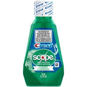 P&G Scope Crest Rinse Classic Mouthwash 1.2foz (PACK OF 48)