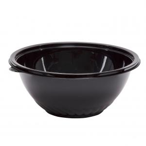 CaterLine 12" 160 Ounce Pack N' Serve Black Bowl, 1 x 25 each Case