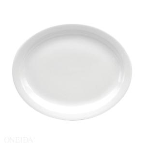Oneida Buffalo Cream White Platter Narrow Rim 13 1/4, 1 Each (12 Pack)