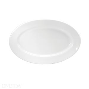 Buffalo Cream White Rolled Edge Platter, 11 1/2 inch - 12 / case.