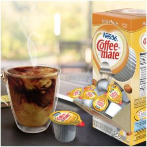 Single-Serving Creamer, Hazelnut, .38 oz, 50/BX Qty:4