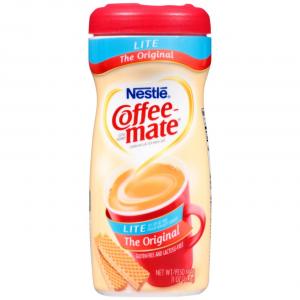 Nestle Coffee-mate Coffee Creamer, Original Lite, 11oz powder creamer, Pack of 12