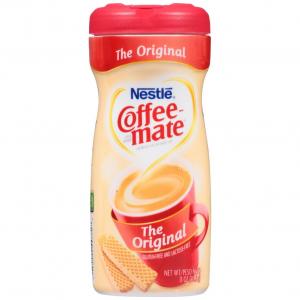 Coffee-mate 55882CT Non-Dairy Powdered Creamer, Original, 11 oz Canister, 12/Carton