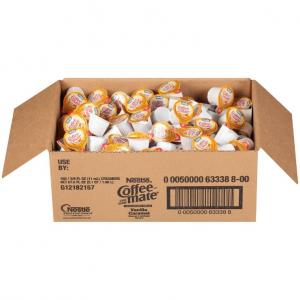NESTLE COFFEE-MATE Coffee Creamer, Vanilla Caramel, liquid creamer singles, Pack of 180