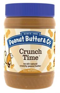 Peanut Butter & Co. Crunch Time Peanut Butter, Non-GMO Project Verified, Gluten Free, Vegan, 16 oz Jars (Pack of 6)