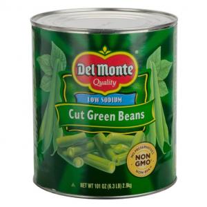 Del Monte Blue Lake Cut Green Bean, 101 Ounce Can -- 6 per case.