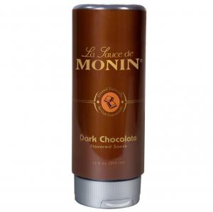 Monin Flavored Sauce, Dark Chocolate, 12-Ounce Bottles (Pack of 6)