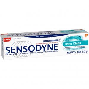 Sensodyne Deep Clean Toothpaste, 4 Ounce (12 Pack)