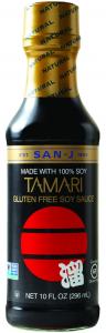 San-J Gluten Free Tamari Soy Sauce, 100% Soy (10 Fl.Oz, 6 Per Case)
