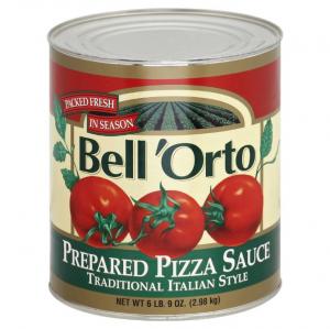 Bell Orto Prepared Pizza Sauce, Traditional Italian Style (105 Oz, 6 Per Case)