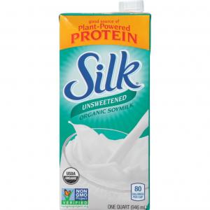 Silk Soymilk Aseptic Unsweetened, 32 Fluid Ounce (6 Pack)