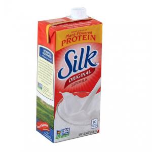 Silk Soy Milk, Original, 50% More Calcium Than Dairy Milk (32 Fl.Oz, Pack Of 12)