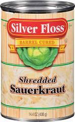 Silver Floss Sauerkraut Shredded, 14.4 Ounce (24 Pack)