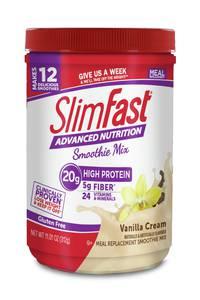 Slimfast Advanced Smoothie French Vanilla, 11.01 Ounce (2 Pack)