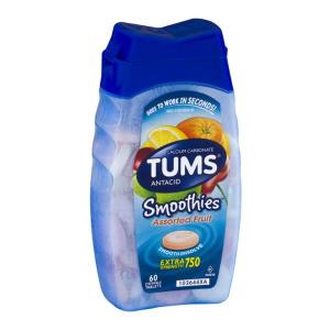 Tums Smoothie Assorted Fruit, 60 Each (6-6 Pack)