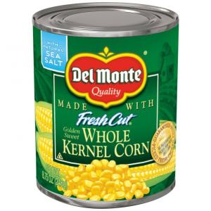 Del Monte Golden Sweet Whole Kernel Corn 12-8.75 Oz. Cans