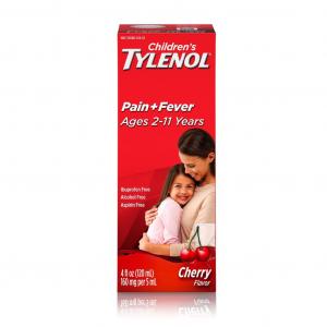 Tylenol Children'S Suspension Cherry, 12 x 3 x 4 fl oz Case