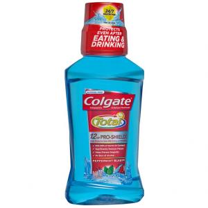 Colgate Total Advanced Pro-Shield Mouthwash, Peppermint, 8.4 Fluid Ounce (Pack of 6)