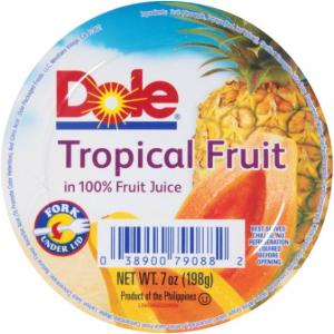 Dole Tropical Fruit in Juice, 7-Ounce Cups (Pack of 12)