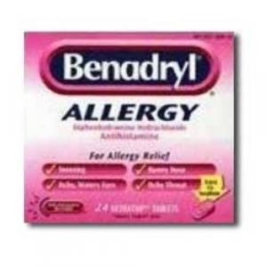 Benadryl Allergy Ultratab Tablet 24Count (CASE OF 4 OF 6 PACK)