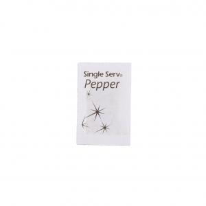 Single Serv Flat Pepper Packets, 0.1 Gram -- 6000 per case.