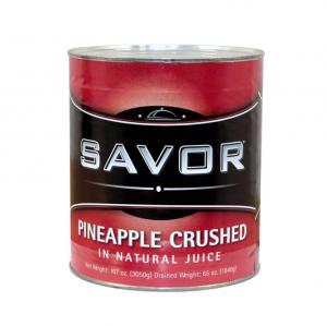 Savor Imports Crushed Pineapple, 106 Ounce -- 6 per case.