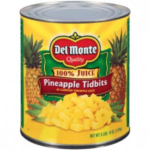 Del Monte Pineapple Tidbits - 106 oz. can