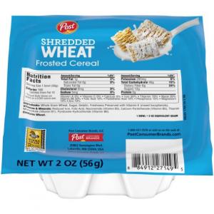 Post Breakfast Cereal, Frosted Shredded Wheat, 48 Count