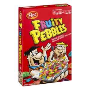Post Fruity Pebbles Cereal 15 oz (Pack of 12)