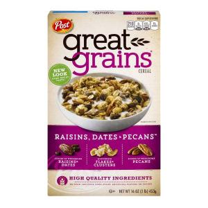Selects Great Grains Cereal - Raisins, Dates and Pecans Cereal -