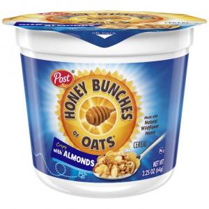 Honey Bunches of Oats with Almonds, 2.25-Ounce Cups (Pack of 12)