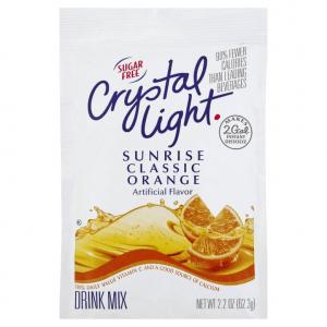 Beverage Sunrise Orange Crystal Light 12 Case 2.2 Ounce