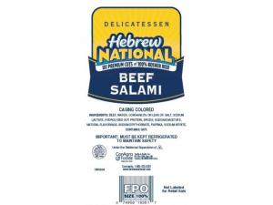 Hebrew National Long Beef Salami Lunchmeats 6.05lbs (PACK OF 2)