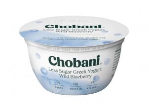 Chobani Greek Yogurt Less Sugar Wild Blueberry Case 5.3oz (PACK OF 12)