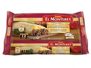El Monterey Supreme Monterey Steak & Cheese Chimichangas 3.75lbs (PACK OF 4)