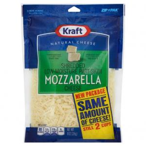 Kraft Heinz Retail Ref Mozzarella Cheese Shredded 8oz (12 Pack)