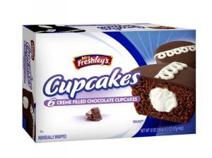 Mrs.Freshleys Creme Filled Chocolate Cupcake (12 Oz, Pack Of 16)