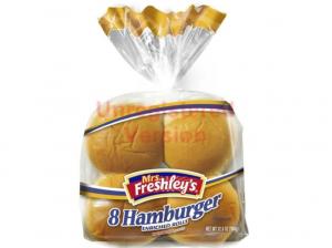 Mrs Freshleys 3 3/4 inch Hamburger Bun 12oz (PACK OF 8)