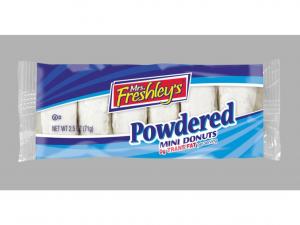 Mrs Freshleys Powdered Sugar Mini Donuts 3oz 12count (PACK OF 6)