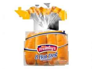 Mrs Freshleys Fully Baked Hot Dog Shaped Buns (12 OZ, 8 Per Case)
