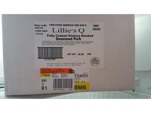 Lillies Q Fully Cooked Hickory Smoked Shoulder Seasoned Pork (14 Lb. Packs)
