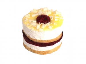 Davids Cookies Raspberry Lemon Drop Cake 4oz (PACK OF 24)