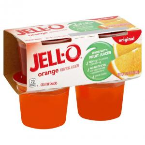 Jell-O Original Orange Flavored Gelatin Snack (13.5 OZ, 6 Packs)