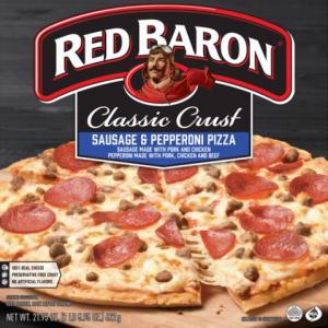 Red Baron Schwan's Classic Sausage & Pepperoni Pizza 21.95oz (PACK OF 16)