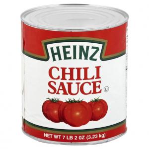 Heinz Chili Sauce W/Tomato Puree #10 Can (7.125 Oz. Cans, 6 Per Case)