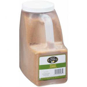 Spice Classics Ground Cumin, Yellowish-Brown Color (4.5 lb. Container, 3/Case)
